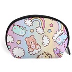 Pusheen Carebears Bears Cat Colorful Cute Pastel Pattern Accessory Pouch (Large)