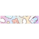 Pusheen Carebears Bears Cat Colorful Cute Pastel Pattern Small Premium Plush Fleece Scarf