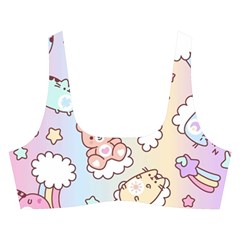 Pusheen Carebears Bears Cat Colorful Cute Pastel Pattern Cross Back Hipster Bikini Set from ArtsNow.com Front