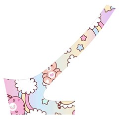 Pusheen Carebears Bears Cat Colorful Cute Pastel Pattern Cross Back Hipster Bikini Set from ArtsNow.com Back Left