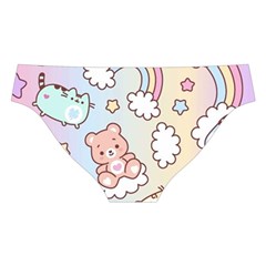 Pusheen Carebears Bears Cat Colorful Cute Pastel Pattern Cross Back Hipster Bikini Set from ArtsNow.com Back Under