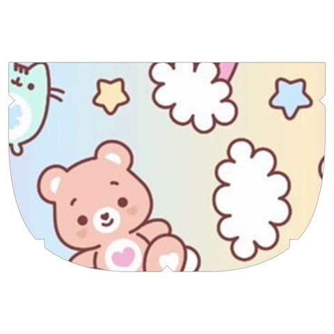 Pusheen Carebears Bears Cat Colorful Cute Pastel Pattern Make Up Case (Large) from ArtsNow.com Side Right