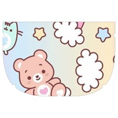 Pusheen Carebears Bears Cat Colorful Cute Pastel Pattern Make Up Case (Large) from ArtsNow.com Side Right