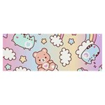 Pusheen Carebears Bears Cat Colorful Cute Pastel Pattern Banner and Sign 8  x 3 