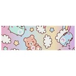 Pusheen Carebears Bears Cat Colorful Cute Pastel Pattern Banner and Sign 9  x 3 