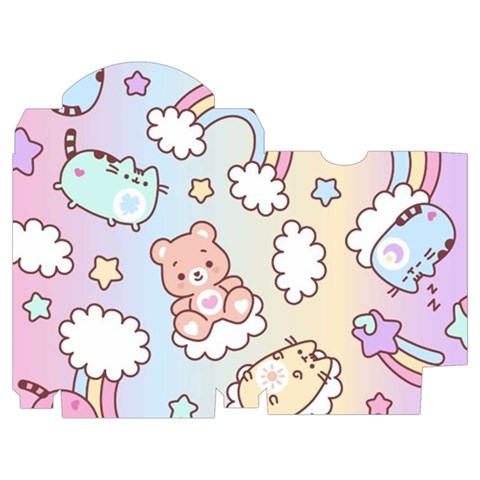 Pusheen Carebears Bears Cat Colorful Cute Pastel Pattern Playing Cards Single Design (Rectangle) with Custom Box from ArtsNow.com Poker Box