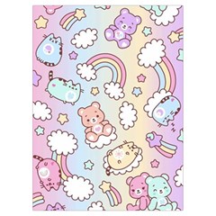 Pusheen Carebears Bears Cat Colorful Cute Pastel Pattern Playing Cards Single Design (Rectangle) with Custom Box from ArtsNow.com Card