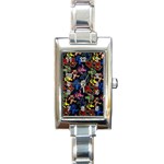 Bears Colors Dead Head Deadhead Grateful Dead Rectangle Italian Charm Watch