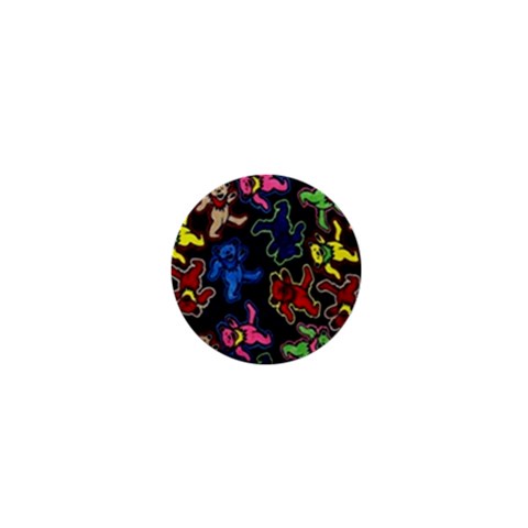 Bears Colors Dead Head Deadhead Grateful Dead 1  Mini Buttons from ArtsNow.com Front