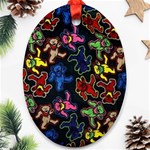 Bears Colors Dead Head Deadhead Grateful Dead Ornament (Oval)