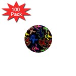 Bears Colors Dead Head Deadhead Grateful Dead 1  Mini Magnets (100 pack) 