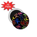 Bears Colors Dead Head Deadhead Grateful Dead 1.75  Magnets (10 pack) 