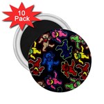 Bears Colors Dead Head Deadhead Grateful Dead 2.25  Magnets (10 pack) 