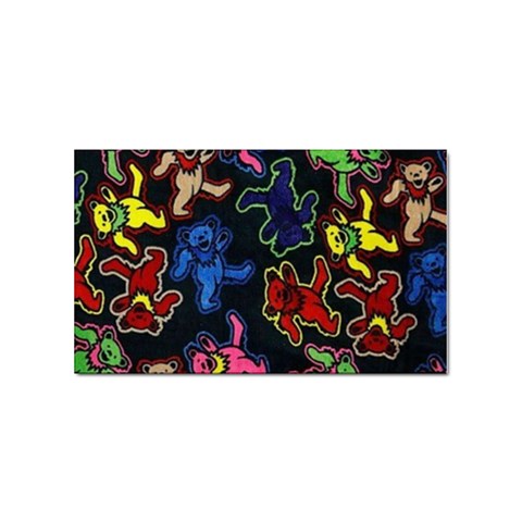 Bears Colors Dead Head Deadhead Grateful Dead Sticker (Rectangular) from ArtsNow.com Front