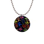 Bears Colors Dead Head Deadhead Grateful Dead 1  Button Necklace