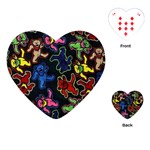 Bears Colors Dead Head Deadhead Grateful Dead Playing Cards Single Design (Heart)