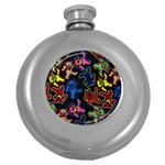 Bears Colors Dead Head Deadhead Grateful Dead Round Hip Flask (5 oz)