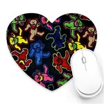 Bears Colors Dead Head Deadhead Grateful Dead Heart Mousepad