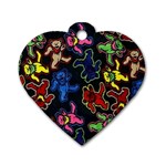 Bears Colors Dead Head Deadhead Grateful Dead Dog Tag Heart (One Side)