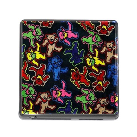 Bears Colors Dead Head Deadhead Grateful Dead Memory Card Reader (Square 5 Slot) from ArtsNow.com Front