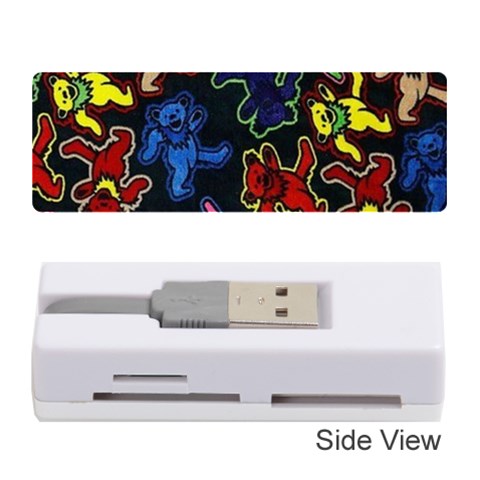 Bears Colors Dead Head Deadhead Grateful Dead Memory Card Reader (Stick) from ArtsNow.com Front