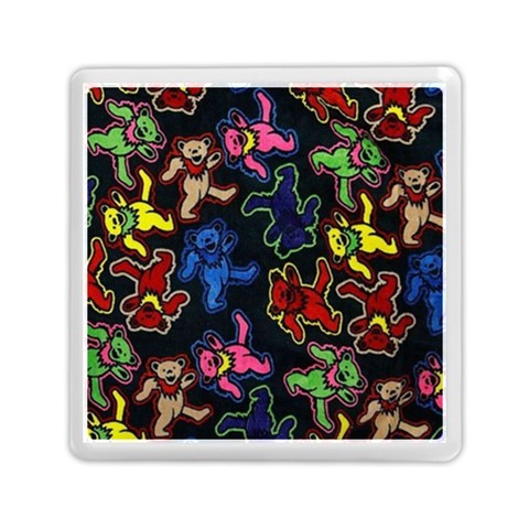 Bears Colors Dead Head Deadhead Grateful Dead Memory Card Reader (Square) from ArtsNow.com Front