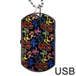 Bears Colors Dead Head Deadhead Grateful Dead Dog Tag USB Flash (One Side)