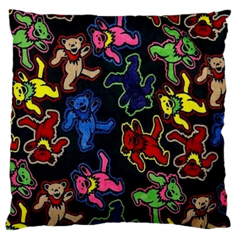 Bears Colors Dead Head Deadhead Grateful Dead Large Cushion Case (One Side) from ArtsNow.com Front