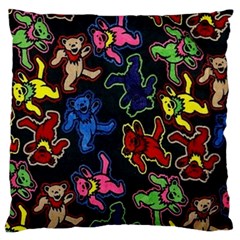 Bears Colors Dead Head Deadhead Grateful Dead Large Cushion Case (Two Sides) from ArtsNow.com Front