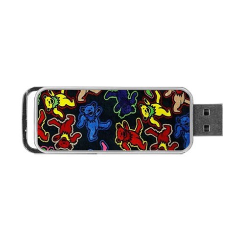 Bears Colors Dead Head Deadhead Grateful Dead Portable USB Flash (One Side) from ArtsNow.com Front