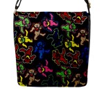 Bears Colors Dead Head Deadhead Grateful Dead Flap Closure Messenger Bag (L)