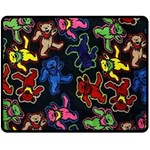 Bears Colors Dead Head Deadhead Grateful Dead Fleece Blanket (Medium)