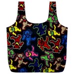 Bears Colors Dead Head Deadhead Grateful Dead Full Print Recycle Bag (XL)