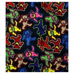 Bears Colors Dead Head Deadhead Grateful Dead Drawstring Pouch (Medium) from ArtsNow.com Front