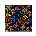 Bears Colors Dead Head Deadhead Grateful Dead Square Satin Scarf (30  x 30 )