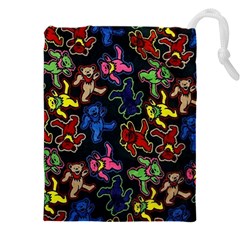 Bears Colors Dead Head Deadhead Grateful Dead Drawstring Pouch (4XL) from ArtsNow.com Front