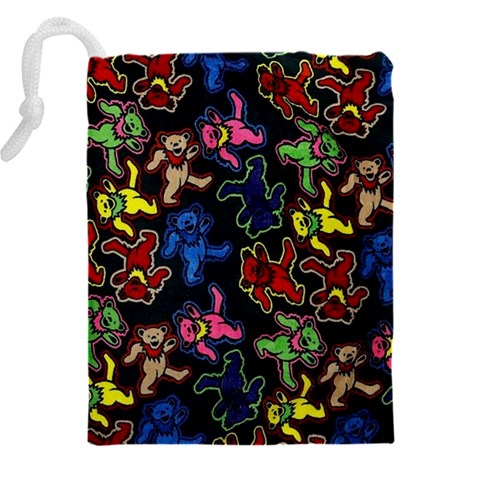 Bears Colors Dead Head Deadhead Grateful Dead Drawstring Pouch (4XL) from ArtsNow.com Back