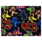 Bears Colors Dead Head Deadhead Grateful Dead One Side Premium Plush Fleece Blanket (Extra Small)