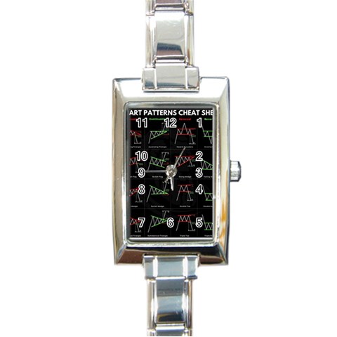 Chart Pattern Rectangle Italian Charm Watch from ArtsNow.com Front