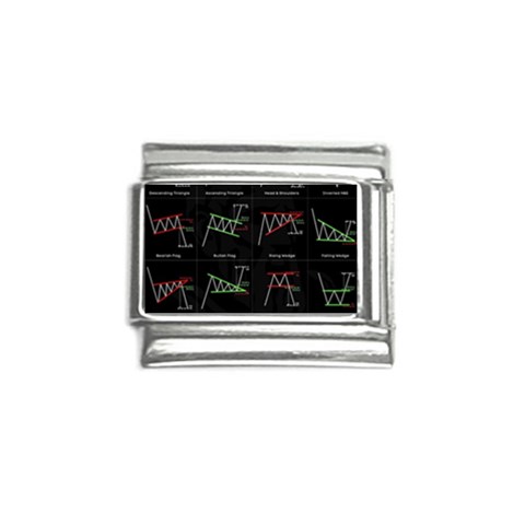 Chart Pattern Italian Charm (9mm) from ArtsNow.com Front