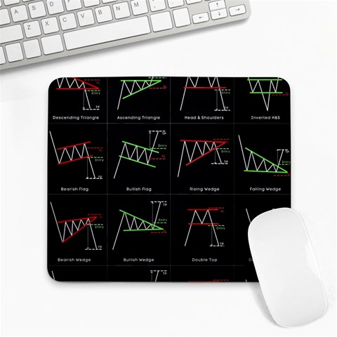 Chart Pattern Large Mousepad from ArtsNow.com Front