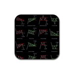 Chart Pattern Rubber Coaster (Square)