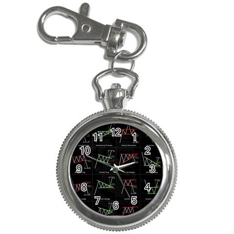 Chart Pattern Key Chain Watches from ArtsNow.com Front