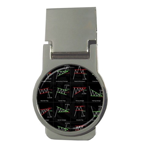 Chart Pattern Money Clips (Round)  from ArtsNow.com Front