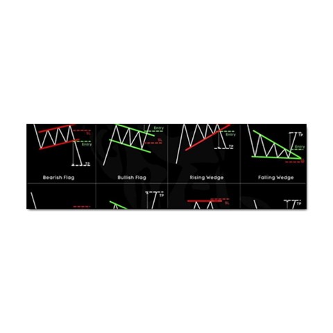 Chart Pattern Sticker (Bumper) from ArtsNow.com Front