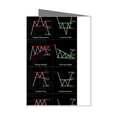 Chart Pattern Mini Greeting Cards (Pkg of 8) from ArtsNow.com Left