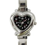 Chart Pattern Heart Italian Charm Watch