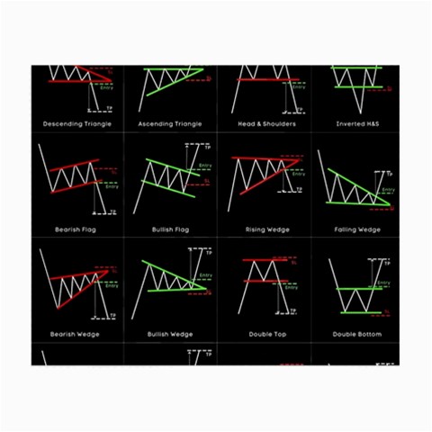 Chart Pattern Small Glasses Cloth from ArtsNow.com Front