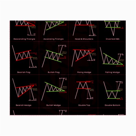 Chart Pattern Small Glasses Cloth from ArtsNow.com Front