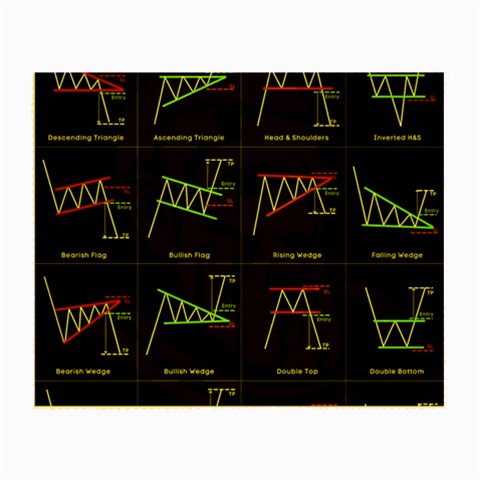 Chart Pattern Small Glasses Cloth from ArtsNow.com Front